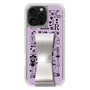 スリムプロテクションケース - STAND & RING RIBBON Silver［ 内藤ルネ - RUNE Girl Retro & Modern - Purple ］