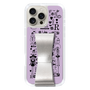 スリムプロテクションケース - STAND & RING RIBBON Silver［ 内藤ルネ - RUNE Girl Retro & Modern - Purple ］