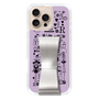 スリムプロテクションケース - STAND & RING RIBBON Silver［ 内藤ルネ - RUNE Girl Retro & Modern - Purple ］