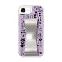 スリムプロテクションケース - STAND & RING RIBBON Silver［ 内藤ルネ - RUNE Girl Retro & Modern - Purple ］