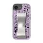 スリムプロテクションケース - STAND & RING RIBBON Silver［ 内藤ルネ - RUNE Girl Retro & Modern - Purple ］