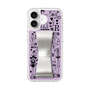 スリムプロテクションケース - STAND & RING RIBBON Silver［ 内藤ルネ - RUNE Girl Retro & Modern - Purple ］