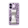 スリムプロテクションケース - STAND & RING RIBBON Silver［ 内藤ルネ - RUNE Girl Retro & Modern - Purple ］