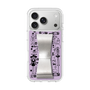 スリムプロテクションケース - STAND & RING RIBBON Silver［ 内藤ルネ - RUNE Girl Retro & Modern - Purple ］