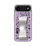 スリムプロテクションケース - STAND & RING RIBBON Silver［ 内藤ルネ - RUNE Girl Retro & Modern - Purple ］