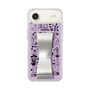 スリムプロテクションケース - STAND & RING RIBBON Silver［ 内藤ルネ - RUNE Girl Retro & Modern - Purple ］
