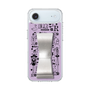 スリムプロテクションケース - STAND & RING RIBBON Silver［ 内藤ルネ - RUNE Girl Retro & Modern - Purple ］