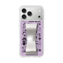 スリムプロテクションケース - STAND & RING RIBBON Silver［ 内藤ルネ - RUNE Girl Retro & Modern - Purple ］