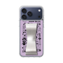 スリムプロテクションケース - STAND & RING RIBBON Silver［ 内藤ルネ - RUNE Girl Retro & Modern - Purple ］