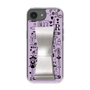 スリムプロテクションケース - STAND & RING RIBBON Silver［ 内藤ルネ - RUNE Girl Retro & Modern - Purple ］