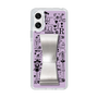 スリムプロテクションケース - STAND & RING RIBBON Silver［ 内藤ルネ - RUNE Girl Retro & Modern - Purple ］