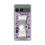 スリムプロテクションケース - STAND & RING RIBBON Silver［ 内藤ルネ - RUNE Girl Retro & Modern - Purple ］