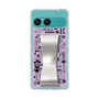 スリムプロテクションケース - STAND & RING RIBBON Silver［ 内藤ルネ - RUNE Girl Retro & Modern - Purple ］