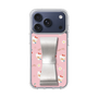 スリムプロテクションケース - STAND & RING RIBBON Silver［ ハローキティ - リボン - ガーリーフラワー ］