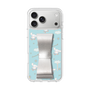 スリムプロテクションケース - STAND & RING RIBBON Silver［ シナモロール - リボン - ガーリーフラワー ］