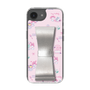 スリムプロテクションケース - STAND & RING RIBBON Silver［ マイメロディ - リボン - カフェ ］
