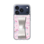 スリムプロテクションケース - STAND & RING RIBBON Silver［ マイメロディ - リボン - カフェ ］
