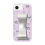 スリムプロテクションケース - STAND & RING RIBBON Silver［ クロミ - リボン - スタイリッシュ ］