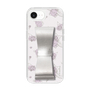 スリムプロテクションケース - STAND & RING RIBBON Silver［ クロミ - リボン - ライン ］
