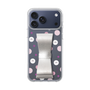 スリムプロテクションケース - STAND & RING RIBBON Silver［ シナぷしゅ - みずたま ］