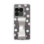 スリムプロテクションケース - STAND & RING RIBBON Silver［ シナぷしゅ - みずたま ］