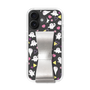 スリムプロテクションケース - STAND & RING RIBBON Silver［ シナぷしゅ - もよう ］