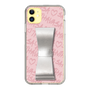 スリムプロテクションケース - STAND & RING RIBBON Silver［ Samantha Thavasa - スクリッタ - ピンク ］