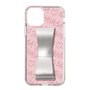 スリムプロテクションケース - STAND & RING RIBBON Silver［ Samantha Thavasa - スクリッタ - ピンク ］