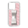 スリムプロテクションケース - STAND & RING RIBBON Silver［ Samantha Thavasa - スクリッタ - ピンク ］