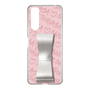 スリムプロテクションケース - STAND & RING RIBBON Silver［ Samantha Thavasa - スクリッタ - ピンク ］