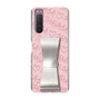 スリムプロテクションケース - STAND & RING RIBBON Silver［ Samantha Thavasa - スクリッタ - ピンク ］
