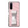 スリムプロテクションケース - STAND & RING RIBBON Silver［ Samantha Thavasa - スクリッタ - ピンク ］