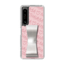 スリムプロテクションケース - STAND & RING RIBBON Silver［ Samantha Thavasa - スクリッタ - ピンク ］