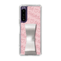 スリムプロテクションケース - STAND & RING RIBBON Silver［ Samantha Thavasa - スクリッタ - ピンク ］