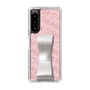 スリムプロテクションケース - STAND & RING RIBBON Silver［ Samantha Thavasa - スクリッタ - ピンク ］