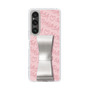 スリムプロテクションケース - STAND & RING RIBBON Silver［ Samantha Thavasa - スクリッタ - ピンク ］