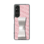 スリムプロテクションケース - STAND & RING RIBBON Silver［ Samantha Thavasa - スクリッタ - ピンク ］