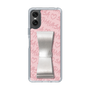 スリムプロテクションケース - STAND & RING RIBBON Silver［ Samantha Thavasa - スクリッタ - ピンク ］