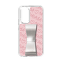 スリムプロテクションケース - STAND & RING RIBBON Silver［ Samantha Thavasa - スクリッタ - ピンク ］