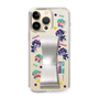 スリムプロテクションケース - STAND & RING RIBBON Silver［ キャンディーカリエス - ステッカー ］