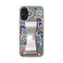 スリムプロテクションケース - STAND & RING RIBBON Silver［ キャンディーカリエス - ステッカー ］