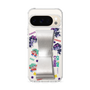 スリムプロテクションケース - STAND & RING RIBBON Silver［ キャンディーカリエス - ステッカー ］