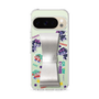 スリムプロテクションケース - STAND & RING RIBBON Silver［ キャンディーカリエス - ステッカー ］