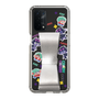 スリムプロテクションケース - STAND & RING RIBBON Silver［ キャンディーカリエス - ステッカー ］