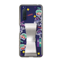 スリムプロテクションケース - STAND & RING RIBBON Silver［ キャンディーカリエス - ステッカー ］