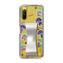 スリムプロテクションケース - STAND & RING RIBBON Silver［ キャンディーカリエス - ステッカー ］