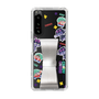 スリムプロテクションケース - STAND & RING RIBBON Silver［ キャンディーカリエス - ステッカー ］