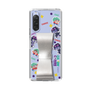 スリムプロテクションケース - STAND & RING RIBBON Silver［ キャンディーカリエス - ステッカー ］