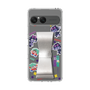 スリムプロテクションケース - STAND & RING RIBBON Silver［ キャンディーカリエス - ステッカー ］