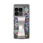 スリムプロテクションケース - STAND & RING RIBBON Silver［ キャンディーカリエス - ステッカー ］